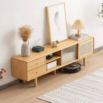 【竹と樹脂とガラスの絶妙ハーモニー】テレビ台の決定版 hsl-80