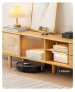 【竹と樹脂とガラスの絶妙ハーモニー】テレビ台の決定版 hsl-80