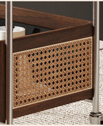 スタイリッシュな木製カート | 無垢材・樹脂・ステンレス製 | おしゃれな収納と移動便利なデザイン hsms-4906