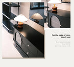 モダンデザインテレビ台|多層板・ガラス・ステンレス製|収納力抜群でスタイリッシュなリビング向け家具 hsms-4907