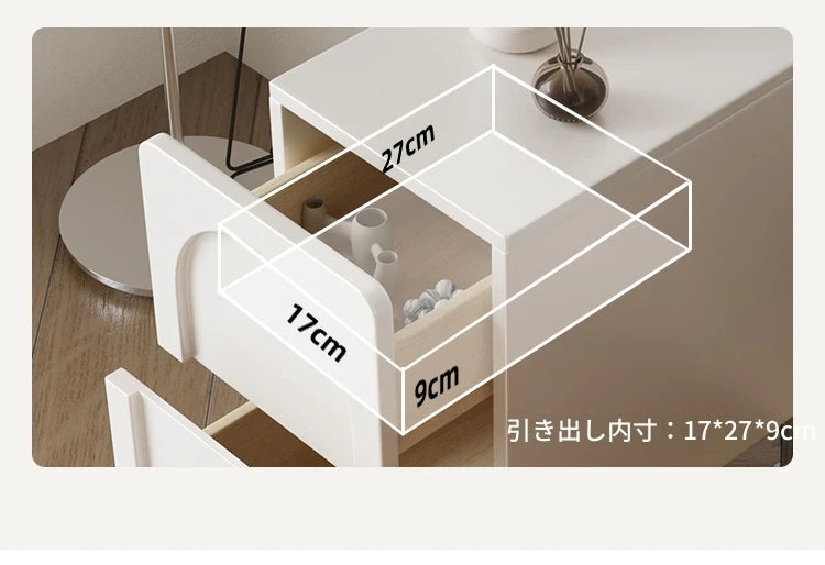 モダンシンプルナイトテーブル - 多層板とステンレス製、洗練されたデザインでお部屋をスタイリッシュに演出! hsms-4908