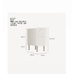 モダンシンプルナイトテーブル - 多層板とステンレス製、洗練されたデザインでお部屋をスタイリッシュに演出! hsms-4908