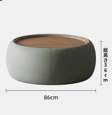 モダンセンターテーブル|合成皮革×多層板|シンプルでスタイリッシュな家財道具 hsms-4909