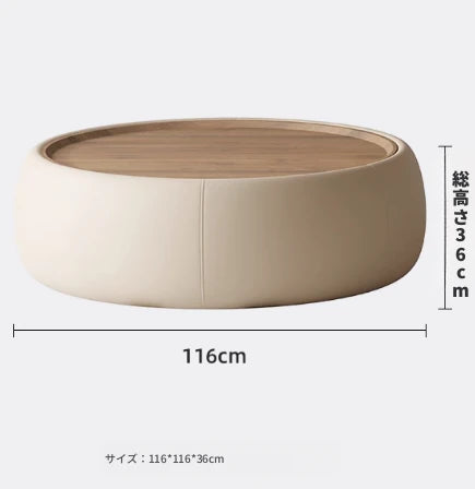 モダンセンターテーブル|合成皮革×多層板|シンプルでスタイリッシュな家財道具 hsms-4909