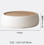 モダンセンターテーブル|合成皮革×多層板|シンプルでスタイリッシュな家財道具 hsms-4909