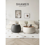 モダンセンターテーブル|合成皮革×多層板|シンプルでスタイリッシュな家財道具 hsms-4909