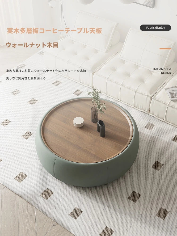 モダンセンターテーブル|合成皮革×多層板|シンプルでスタイリッシュな家財道具 hsms-4909