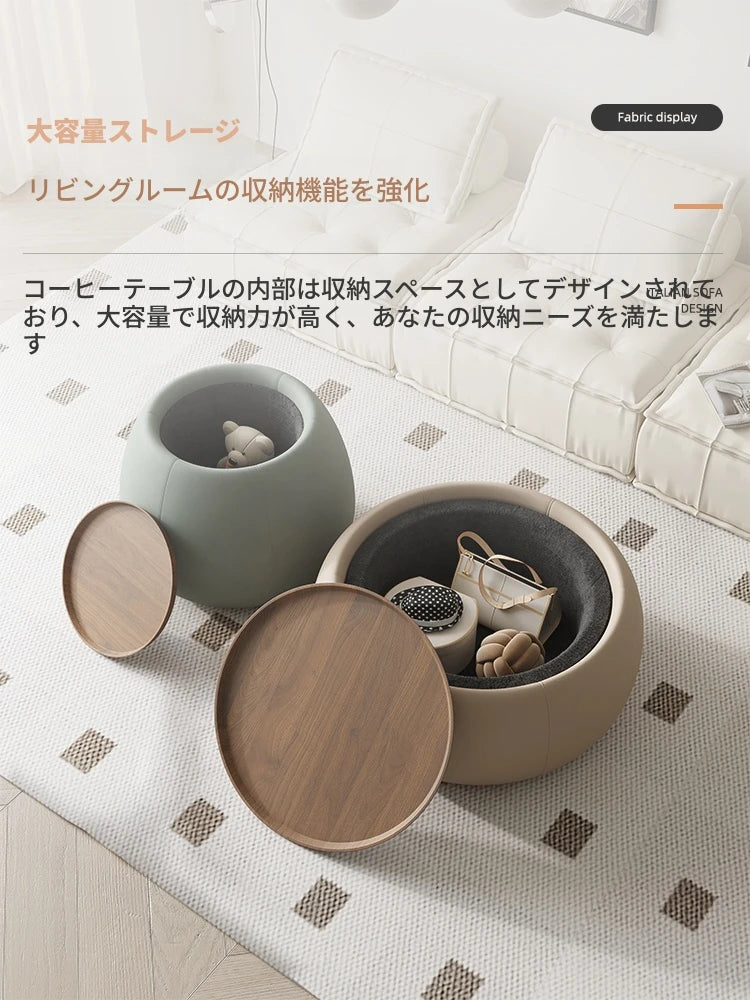 モダンセンターテーブル|合成皮革×多層板|シンプルでスタイリッシュな家財道具 hsms-4909