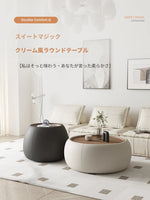 モダンセンターテーブル|合成皮革×多層板|シンプルでスタイリッシュな家財道具 hsms-4909