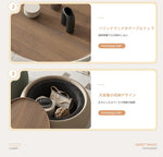 モダンセンターテーブル|合成皮革×多層板|シンプルでスタイリッシュな家財道具 hsms-4909