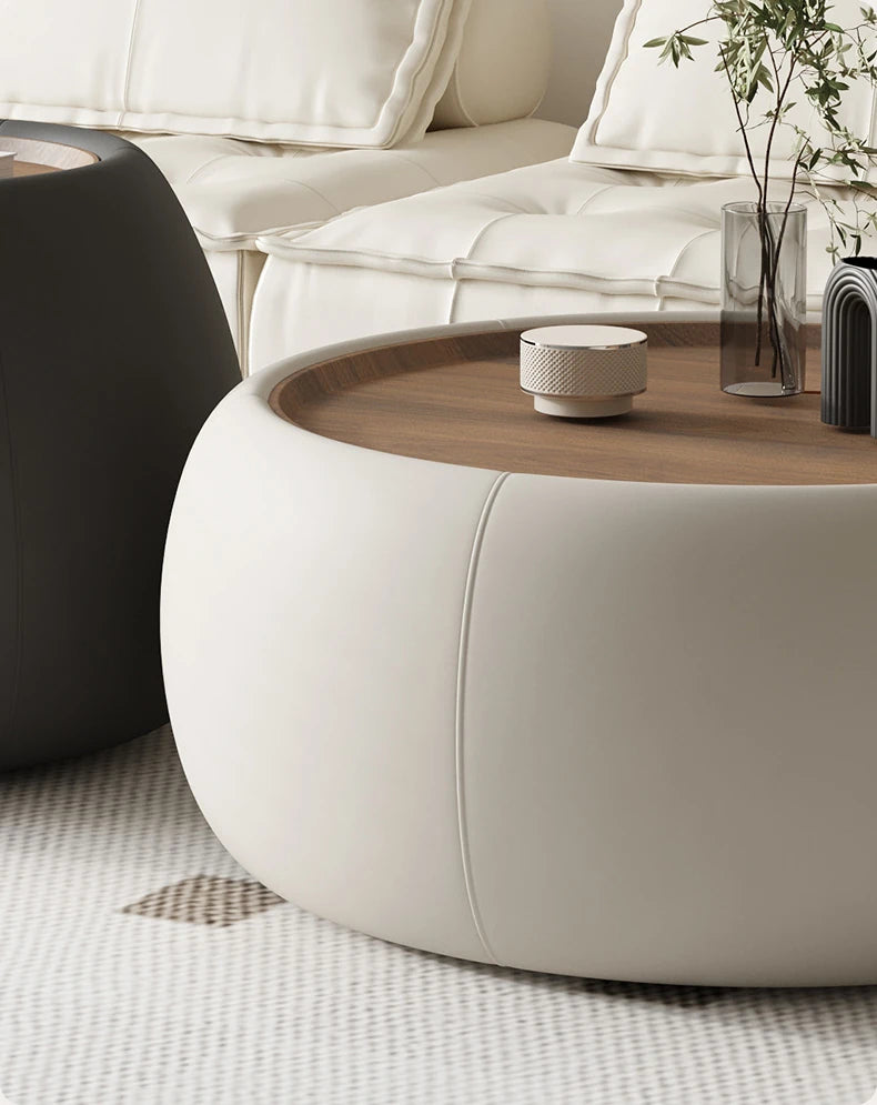 モダンセンターテーブル|合成皮革×多層板|シンプルでスタイリッシュな家財道具 hsms-4909