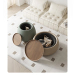 モダンセンターテーブル|合成皮革×多層板|シンプルでスタイリッシュな家財道具 hsms-4909