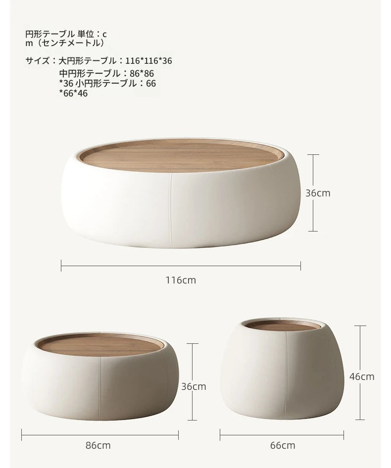 モダンセンターテーブル|合成皮革×多層板|シンプルでスタイリッシュな家財道具 hsms-4909