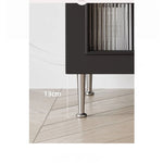 シンプルモダンナイトテーブル | 耐久性のある多層板・ステンレス・ガラス製 | リビングや寝室に最適な収納オプション hsms-4910