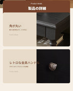 アッシュ材のナイトテーブル - モダンでスタイリッシュなデザイン、収納力抜群のベッドサイドテーブル hsms-4914