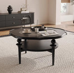 モダンガラスセンターテーブル|おしゃれな丸型デザイン|リビングルーム用家具 hsms-4915