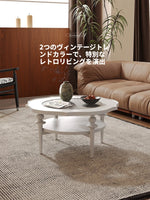 モダンガラスセンターテーブル|おしゃれな丸型デザイン|リビングルーム用家具 hsms-4915