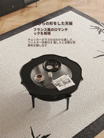 モダンガラスセンターテーブル|おしゃれな丸型デザイン|リビングルーム用家具 hsms-4915