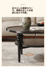 モダンガラスセンターテーブル|おしゃれな丸型デザイン|リビングルーム用家具 hsms-4915