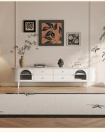 モダンガラスセンターテーブル|おしゃれな丸型デザイン|リビングルーム用家具 hsms-4915