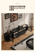 モダンガラスセンターテーブル|おしゃれな丸型デザイン|リビングルーム用家具 hsms-4915