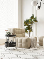 おしゃれな無垢材&ステンレス製カート - 合成皮革仕上げのお洒落なサービングバー hsms-4916