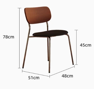 スタイリッシュな多層板PUレザー製チェア | おしゃれなダイニングやリビングに最適 | 快適な座り心地と洗練されたデザイン hsms-4921