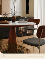 スタイリッシュな多層板PUレザー製チェア | おしゃれなダイニングやリビングに最適 | 快適な座り心地と洗練されたデザイン hsms-4921