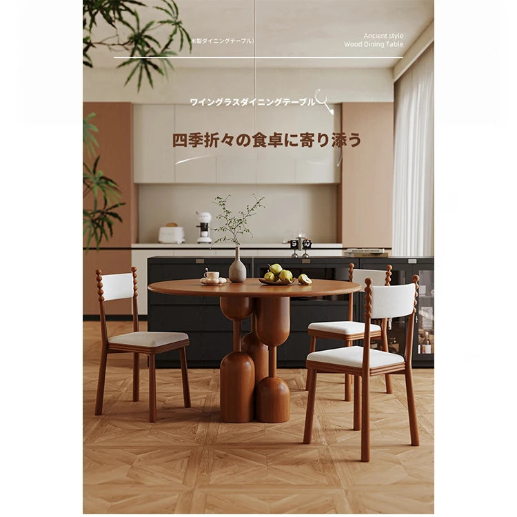 無垢材使用モダンチェア - おしゃれなダイニングの必需品、快適さとスタイルを両立! hsms-4924
