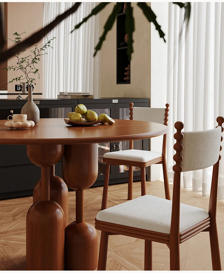 無垢材使用モダンチェア - おしゃれなダイニングの必需品、快適さとスタイルを両立! hsms-4924