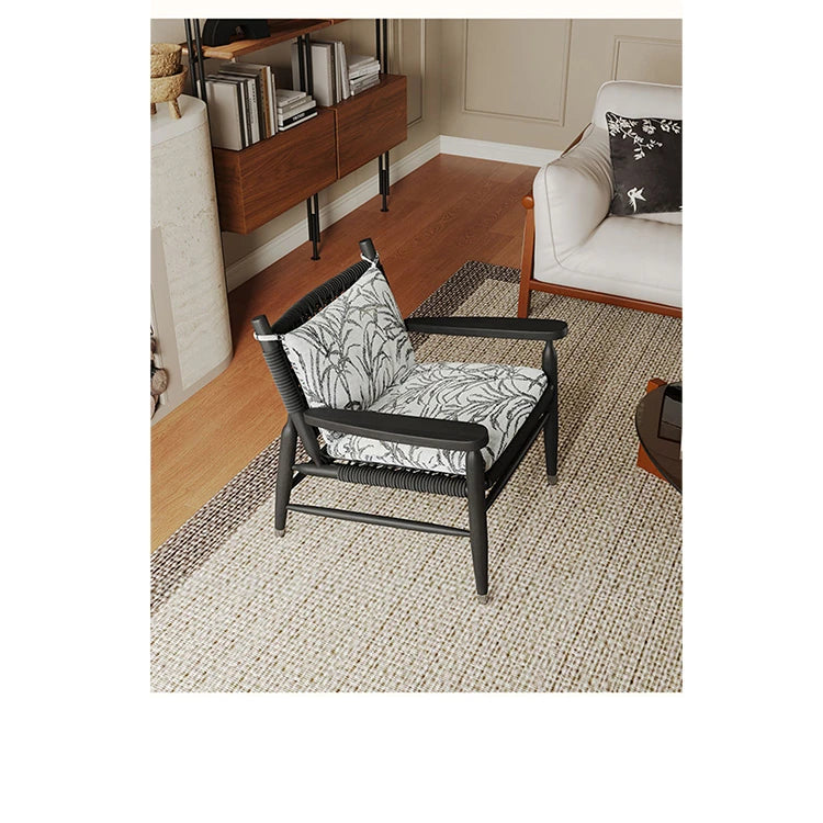 アッシュ材と本革使用のスタイリッシュチェア|モダンインテリアに最適なリビングチェア hsms-4926