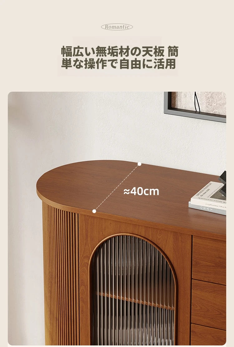 魅力的なデザインの多層板ガラス製キャビネット - おしゃれな収納ソリューションとインテリアアクセント hsms-4928