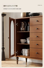 魅力的なデザインの多層板ガラス製キャビネット - おしゃれな収納ソリューションとインテリアアクセント hsms-4928