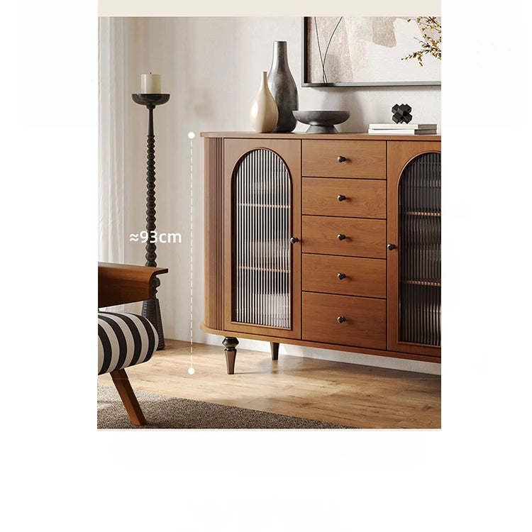 魅力的なデザインの多層板ガラス製キャビネット - おしゃれな収納ソリューションとインテリアアクセント hsms-4928