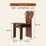 モダンアッシュ材チェア PUレザー座面付き|おしゃれなインテリアにもぴったり hsms-4934
