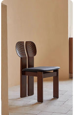 モダンアッシュ材チェア PUレザー座面付き|おしゃれなインテリアにもぴったり hsms-4934