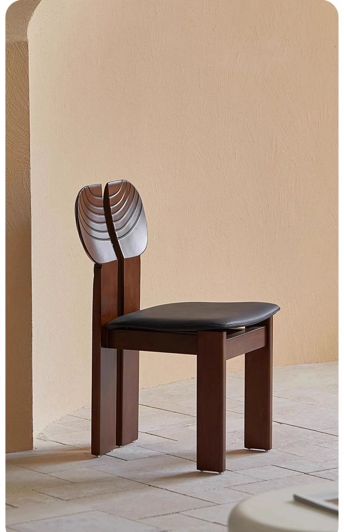 モダンアッシュ材チェア PUレザー座面付き|おしゃれなインテリアにもぴったり hsms-4934