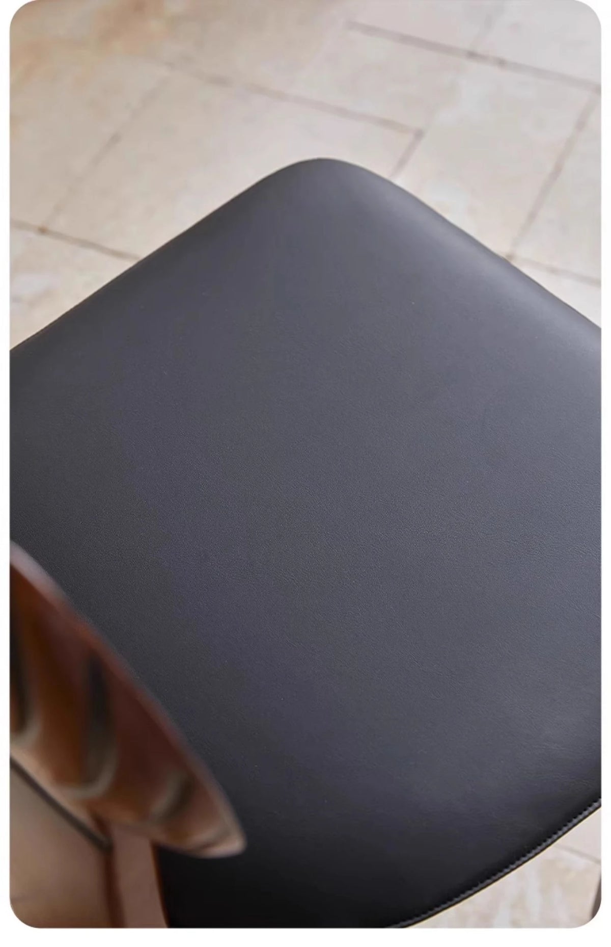 モダンアッシュ材チェア PUレザー座面付き|おしゃれなインテリアにもぴったり hsms-4934