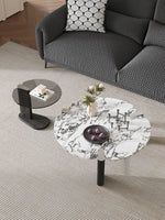 センターテーブル アッシュ材・大理石・ステンレス・強化ガラス使用 おしゃれでモダンなリビング家具 hsms-4936