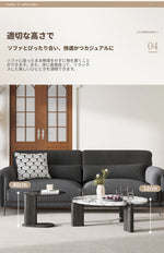 センターテーブル アッシュ材・大理石・ステンレス・強化ガラス使用 おしゃれでモダンなリビング家具 hsms-4936