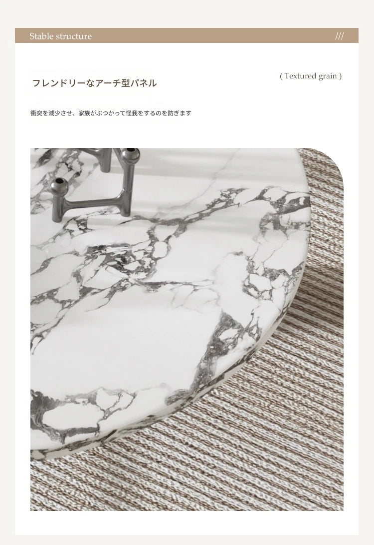 センターテーブル アッシュ材・大理石・ステンレス・強化ガラス使用 おしゃれでモダンなリビング家具 hsms-4936