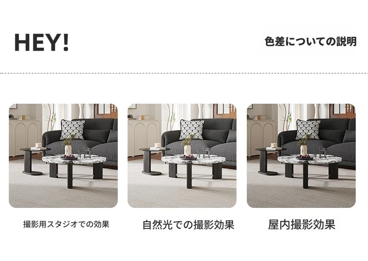 センターテーブル アッシュ材・大理石・ステンレス・強化ガラス使用 おしゃれでモダンなリビング家具 hsms-4936