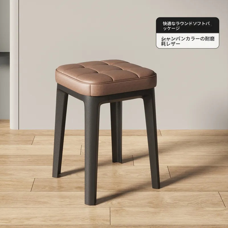 スツール グレー ベージュ シャンパン オレンジ ブラウン ブルー ダークブルー グリーン ラテックス エアレザー hsq-3489