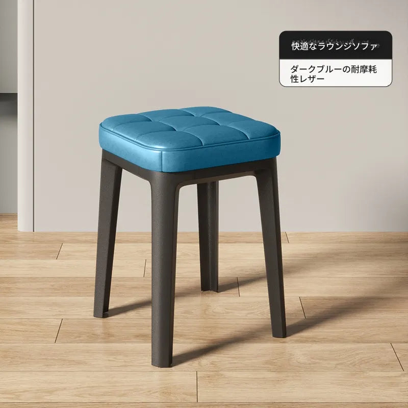 スツール グレー ベージュ シャンパン オレンジ ブラウン ブルー ダークブルー グリーン ラテックス エアレザー hsq-3489