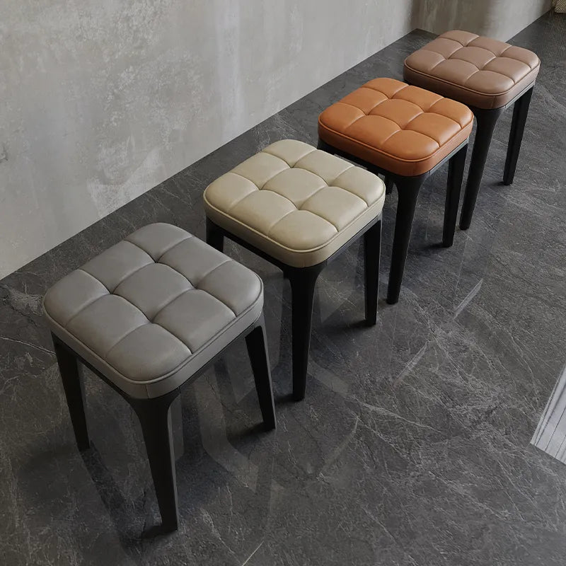 スツール グレー ベージュ シャンパン オレンジ ブラウン ブルー ダークブルー グリーン ラテックス エアレザー hsq-3489