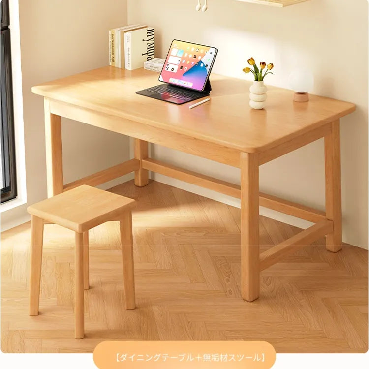 テーブル ナチュラル 無垢材 hsq-3495