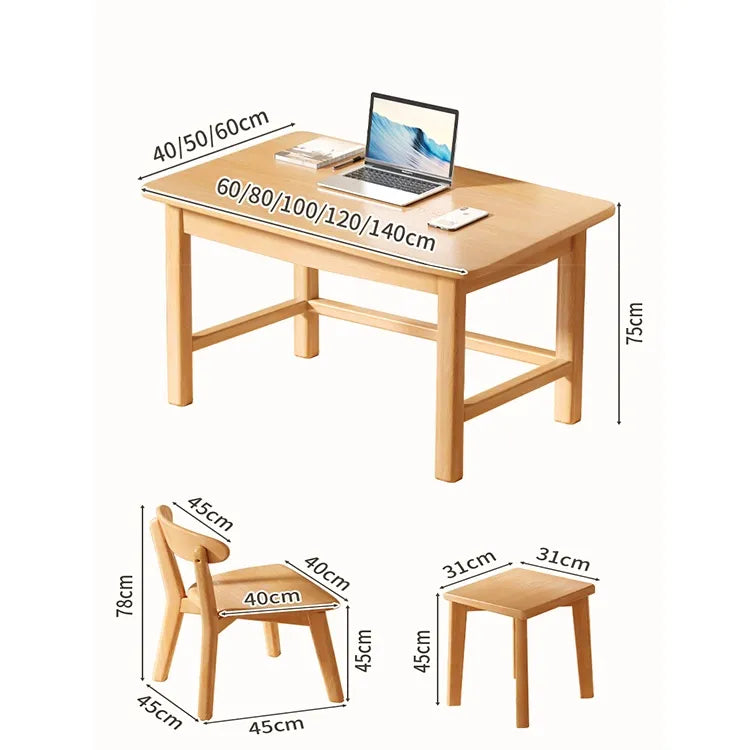 テーブル ナチュラル 無垢材 hsq-3495