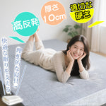 高密度ウレタンマットレス 1.5m・1.8m対応|厚手・適度な硬さ|シングル・ダブル・畳にも対応 hsxd-3639