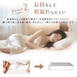 高密度ウレタンマットレス 1.5m・1.8m対応|厚手・適度な硬さ|シングル・ダブル・畳にも対応 hsxd-3639