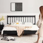 レッドオーク・パイン製のおしゃれなベッド - 洗練されたデザインで快適な睡眠を実現! hsxz-2157